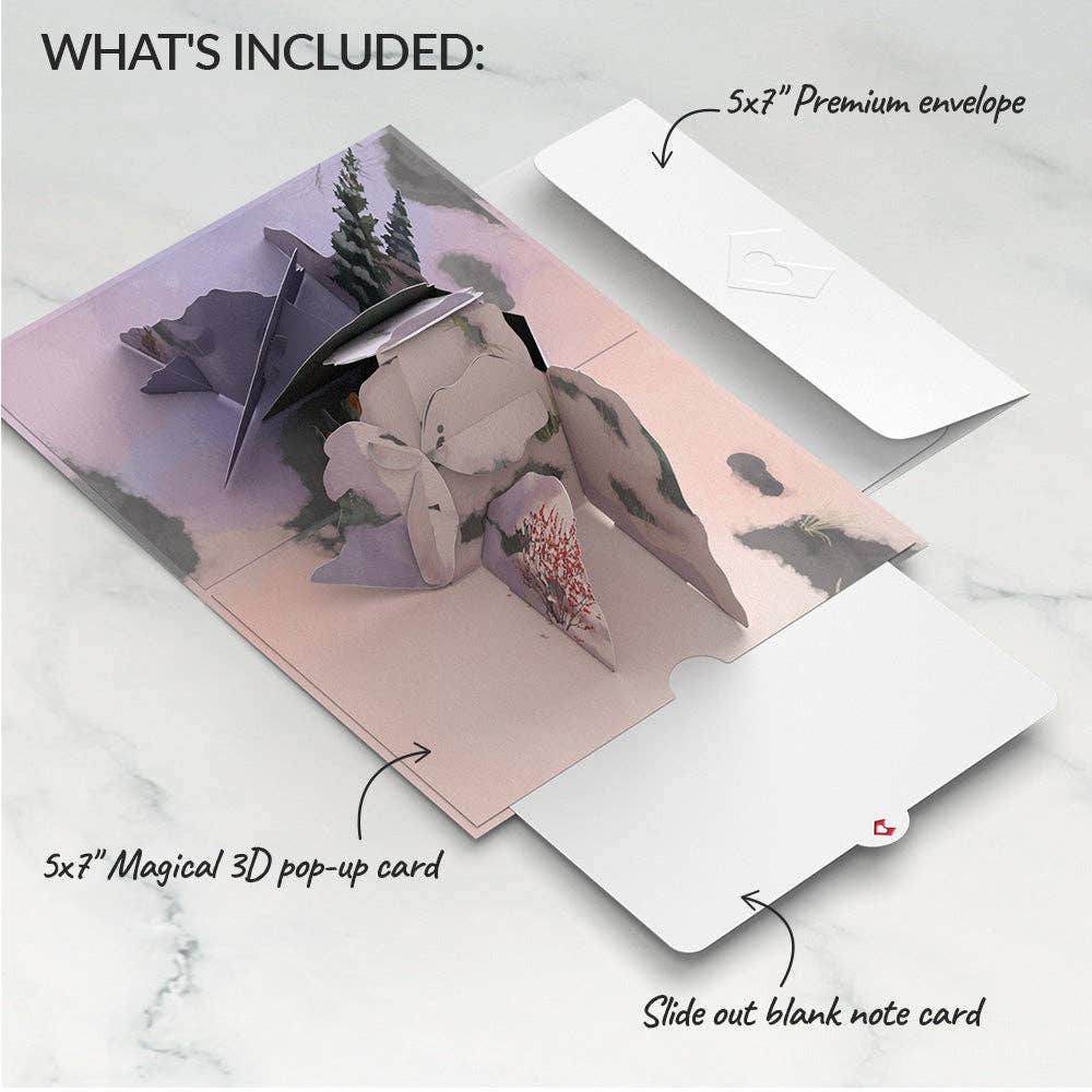 Winter Fox Love Pop Card