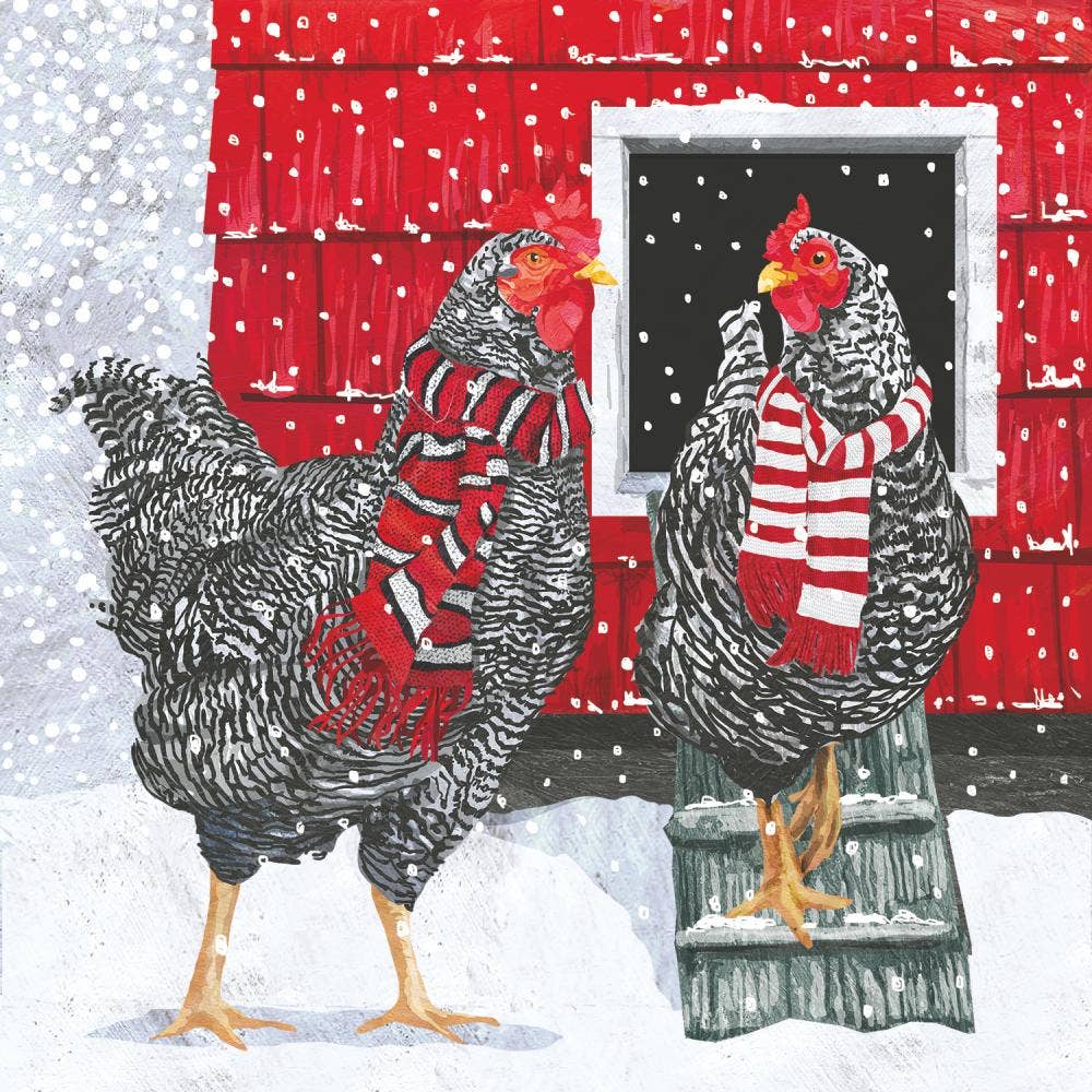 HOLIDAY HENS Napkins