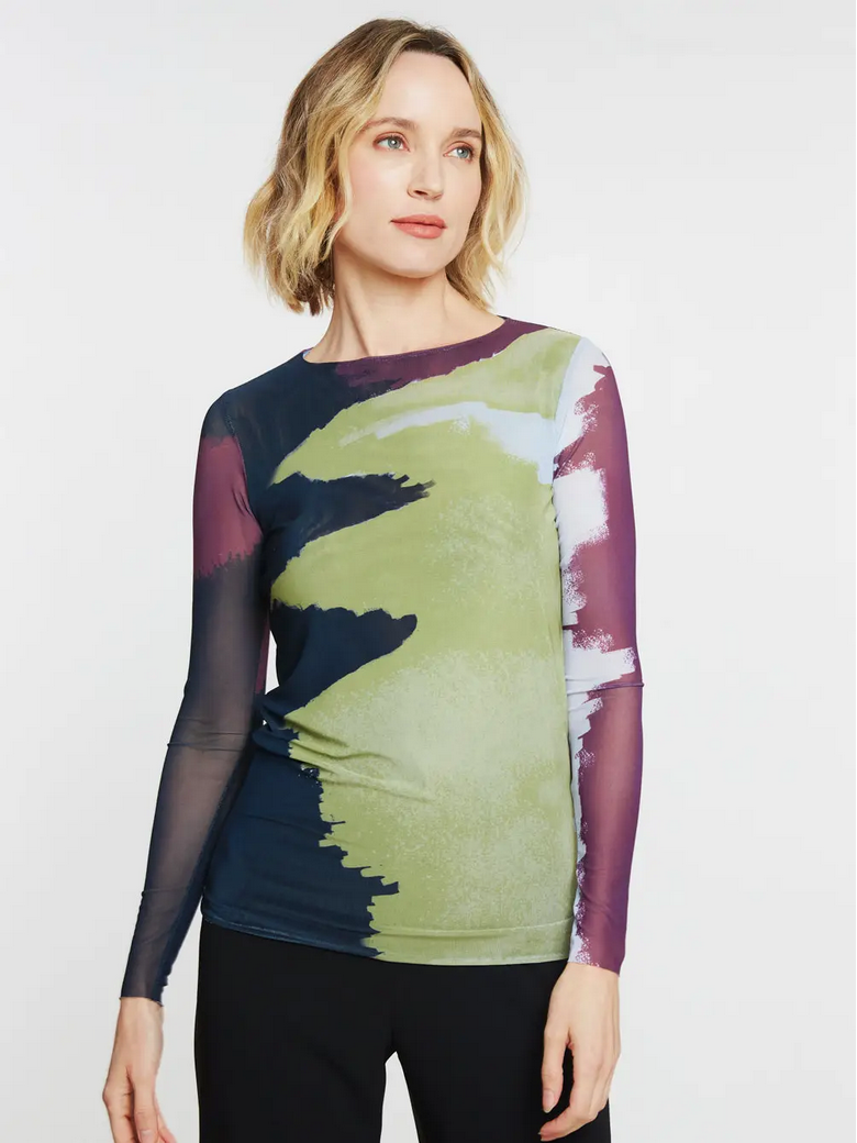 AMB Double Sheer Top
