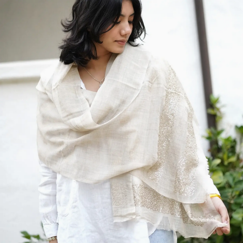 Natural Fiber Shawls