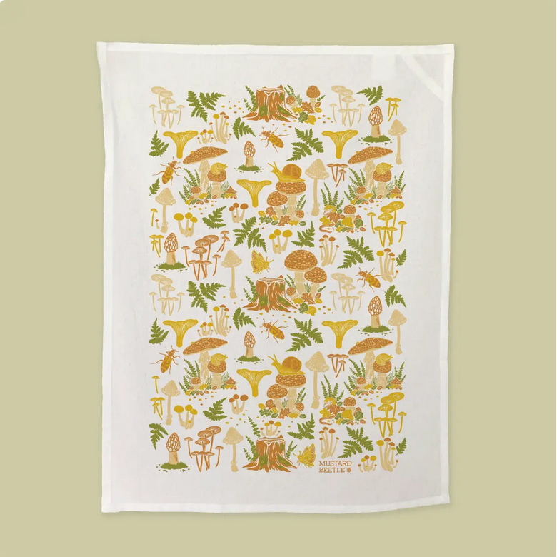 Mustard Bee Tea Towels