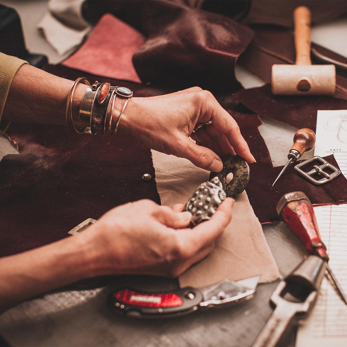 Make Your Own Leather Bag at One of Our Art Camps