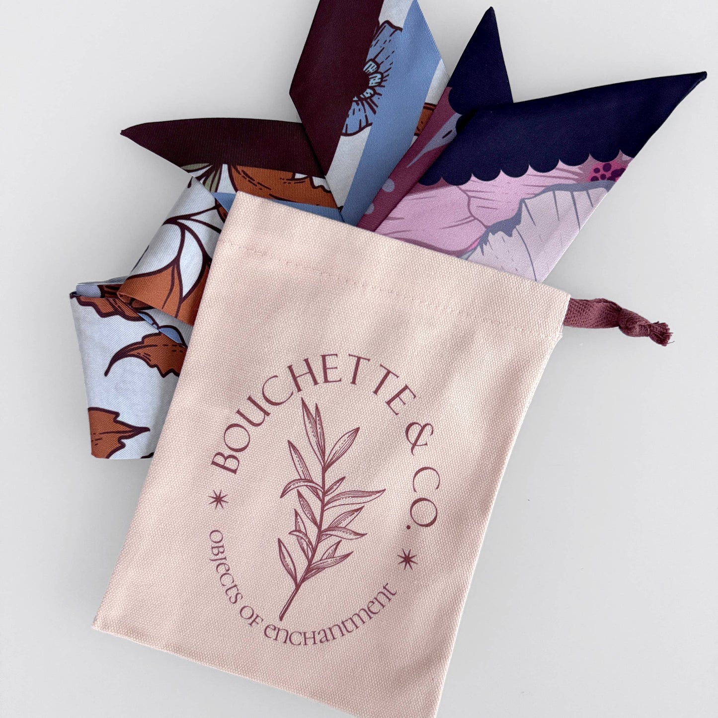SKINNY SILK SCARF | Vibrant Florals