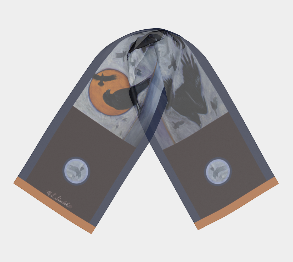 Art Scarf - An Unkindness of Ravens