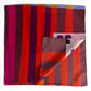 Voyager Silk Scarf - Red Colorblock Scarf