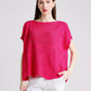 Short Sleeve Wave Knit Sweater