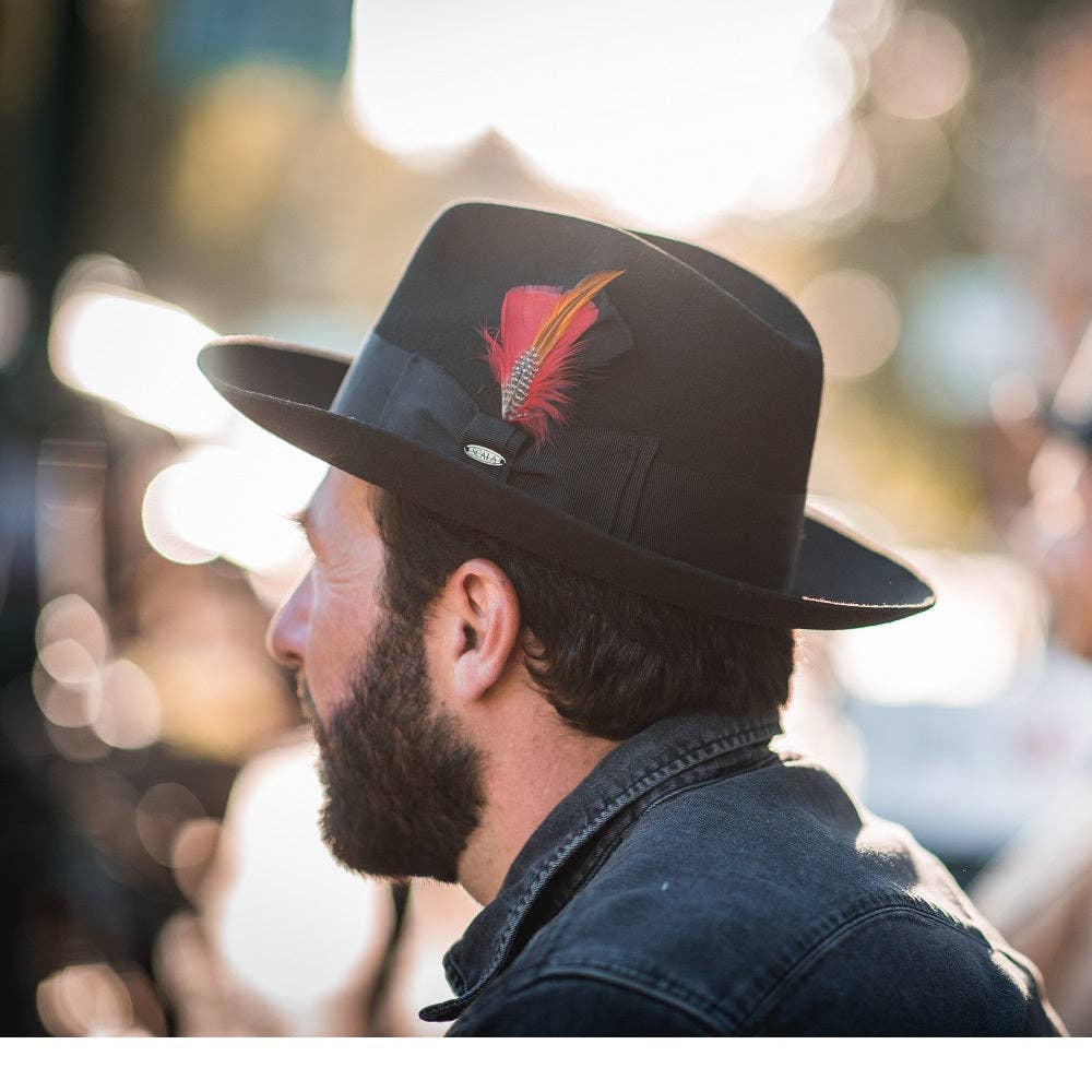 Scala Wool Felt Fedora- New Yorker