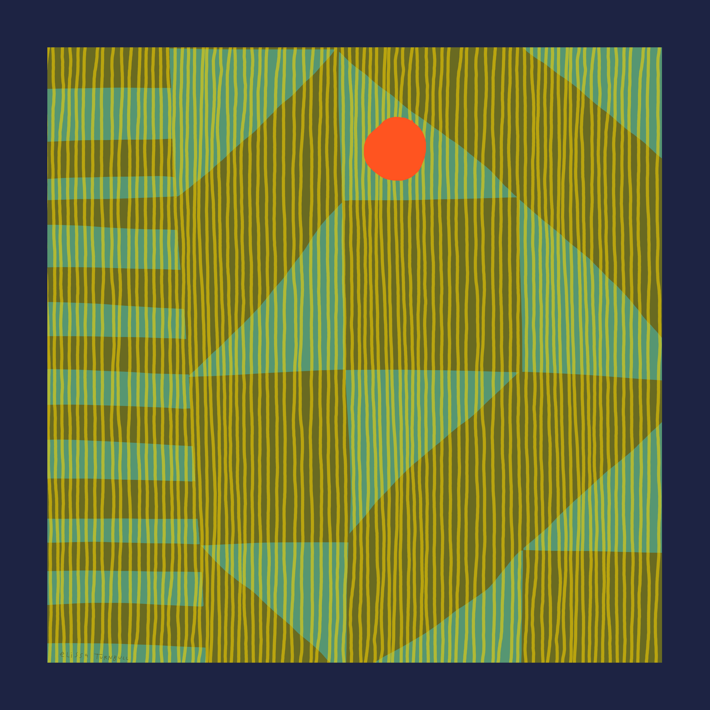 Voyager Scarf  - Rising Sun Geometric