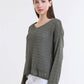 Cheryl Ribbed Linen Blend Sweater