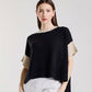 Mare Striped High/Low Sweater