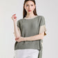 Mare Striped High/Low Sweater