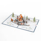 Holiday Woodland Animals Love Pop Card