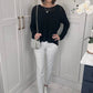 Cheryl Ribbed Linen Blend Sweater