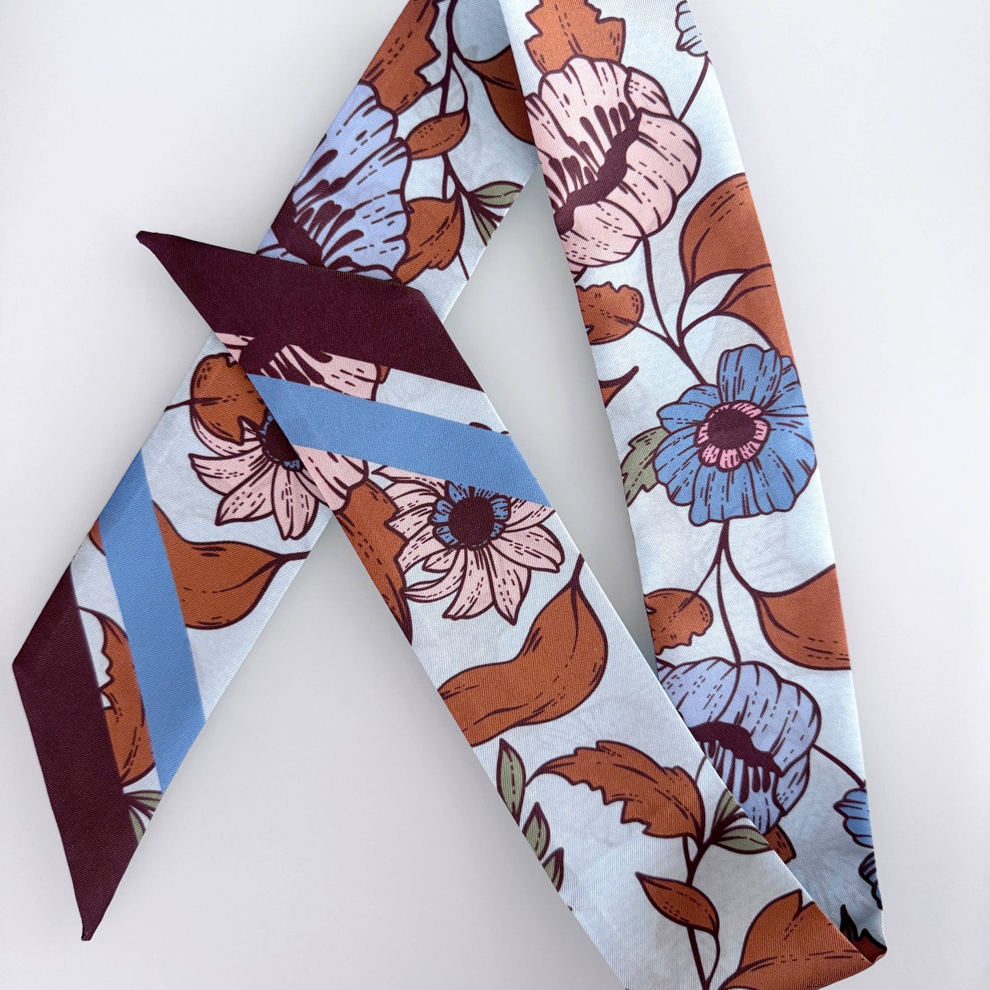 SKINNY SILK SCARF | Bluewood Blooms