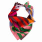 Voyager Silk Scarf - Red Colorblock Scarf