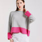Clarice Contrast Hem Sweater