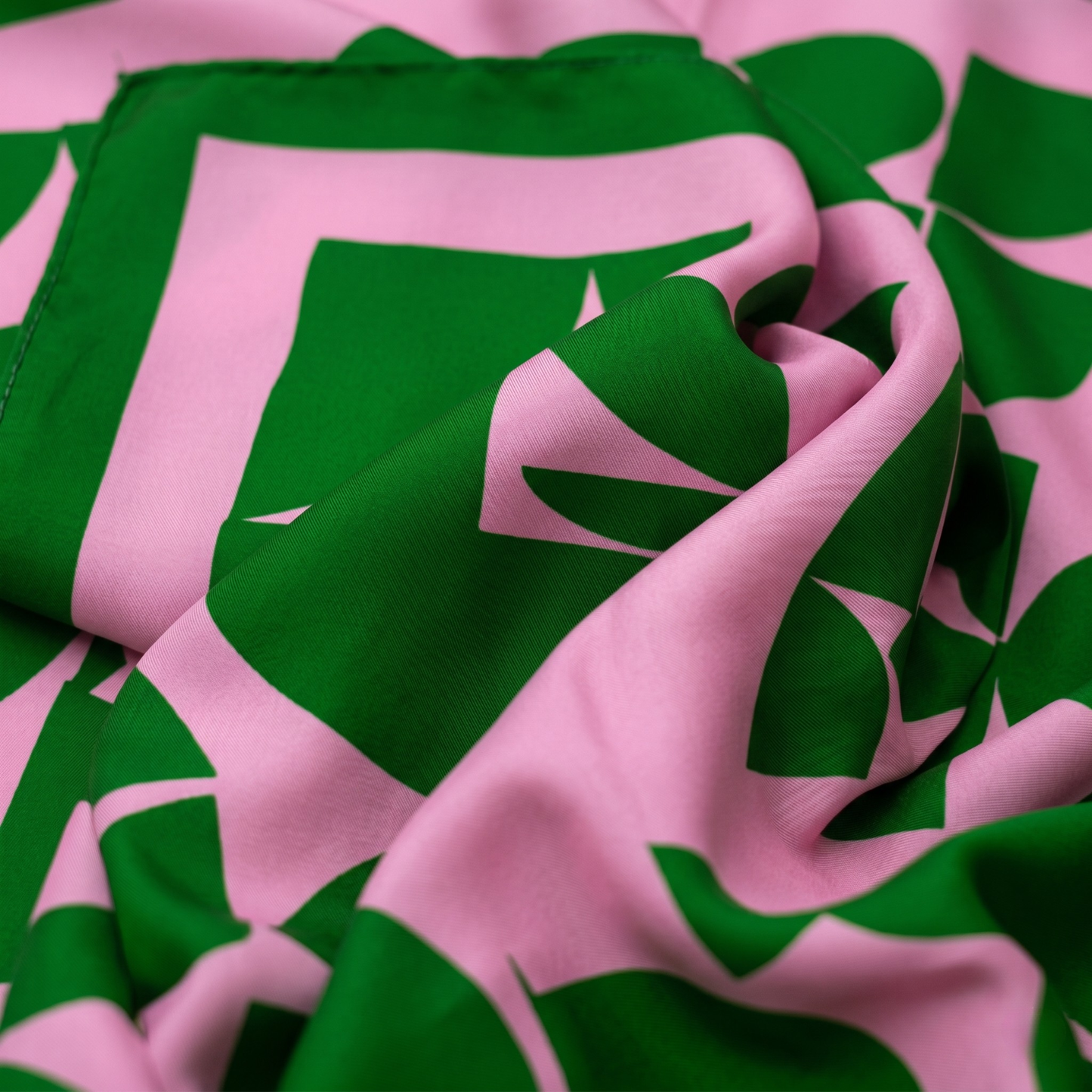 Voyager Scarf - Green and Pink Geometric
