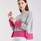 Clarice Contrast Hem Sweater