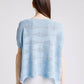 Short Sleeve Wave Knit Sweater