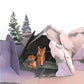 Winter Fox Love Pop Card