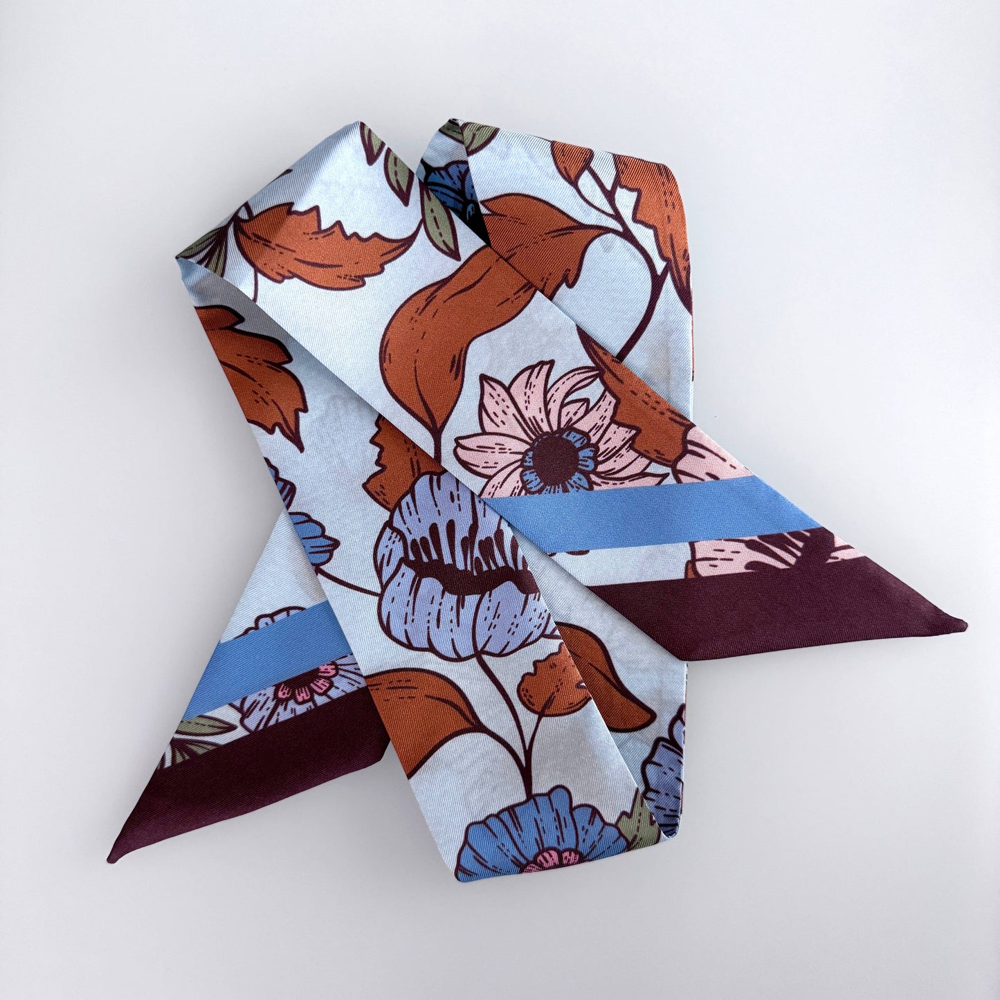 SKINNY SILK SCARF | Bluewood Blooms
