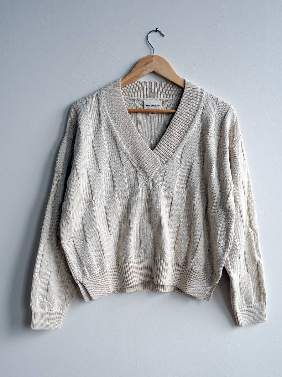 Lilly Chevron V-Neck Sweater