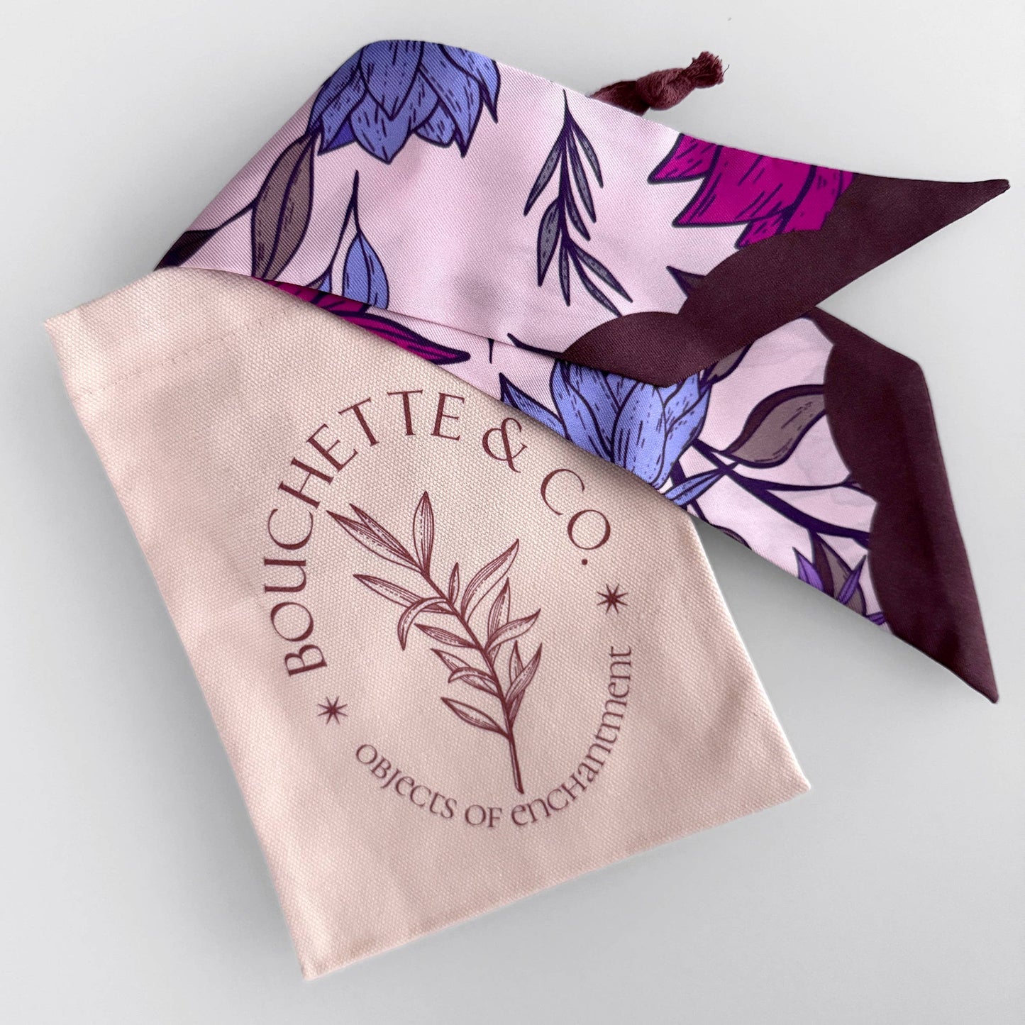 SKINNY SILK SCARF | Vibrant Florals