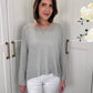 Cheryl Ribbed Linen Blend Sweater