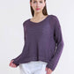 Cheryl Ribbed Linen Blend Sweater