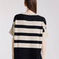 Mare Striped High/Low Sweater