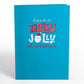 Santa Decorating a Christmas Tree Love Pop Card