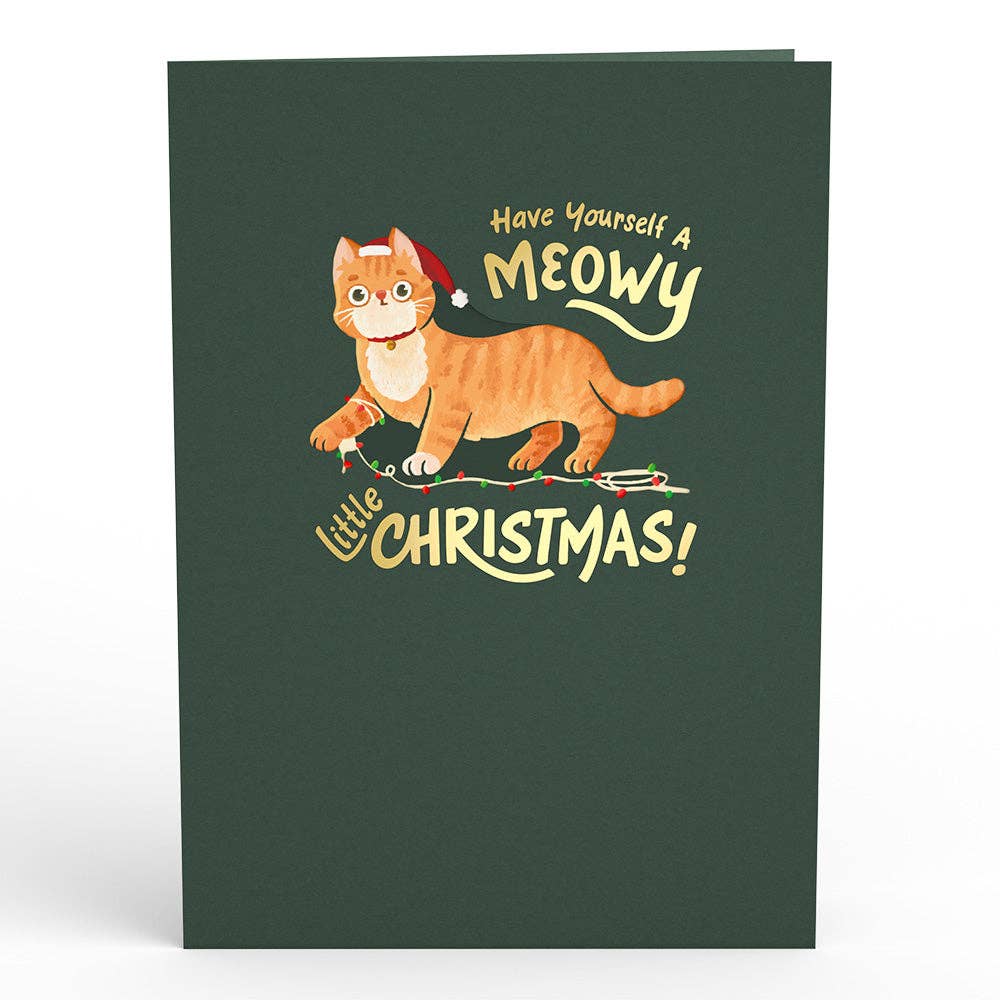 Meowy Little Christmas Cats Love Pop Card