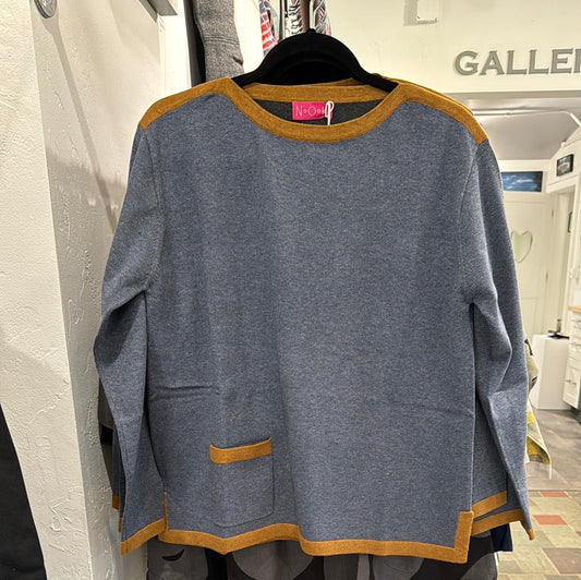 N.O.K. Sweater trimmed