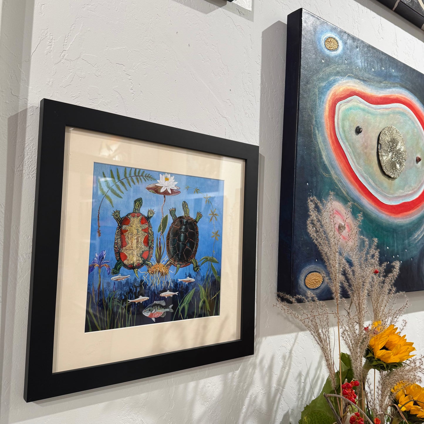 Reproduction print "Twin Paths"