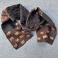 Dark brown merino wool uni scarf