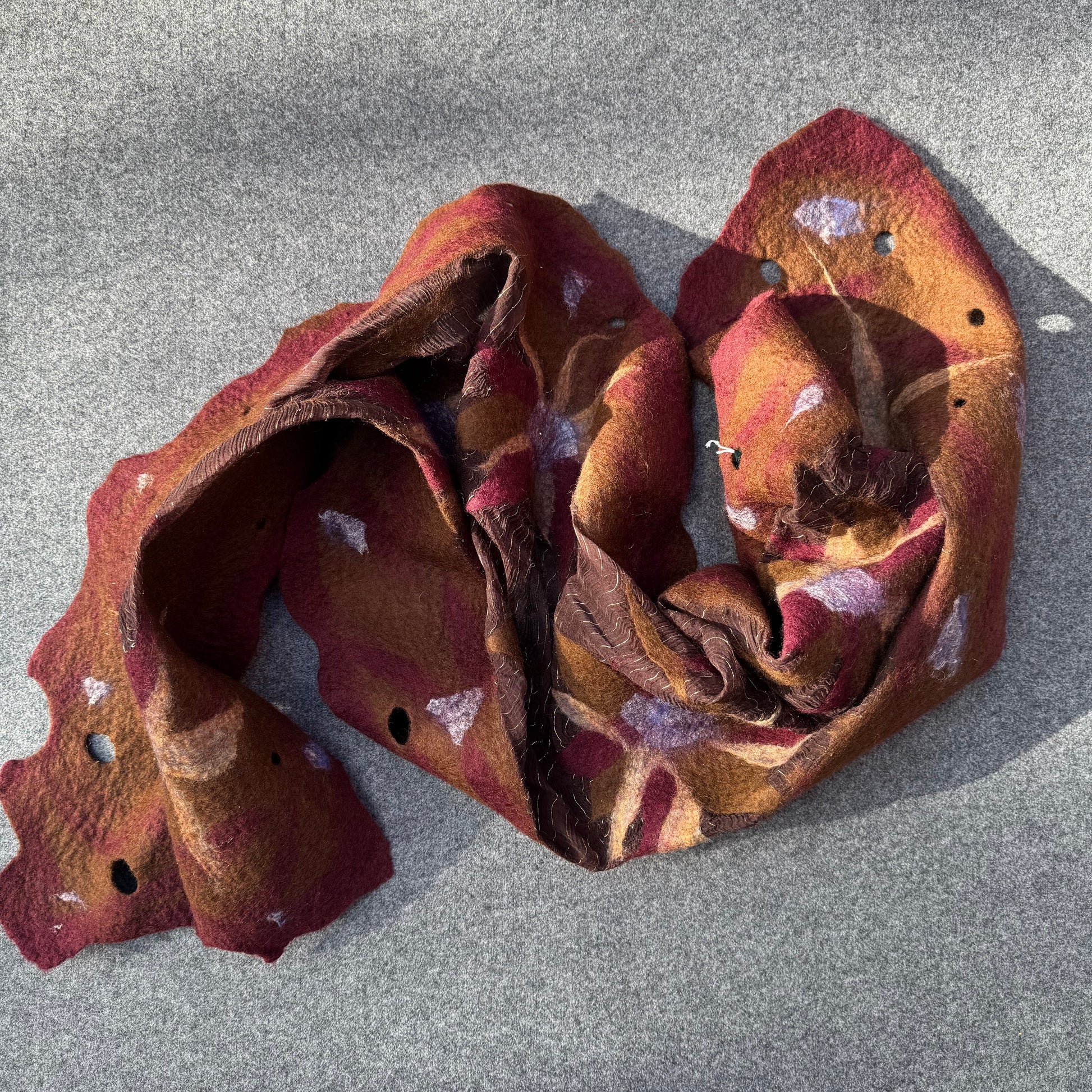 Nuno wool and silk scarf 100%silk
