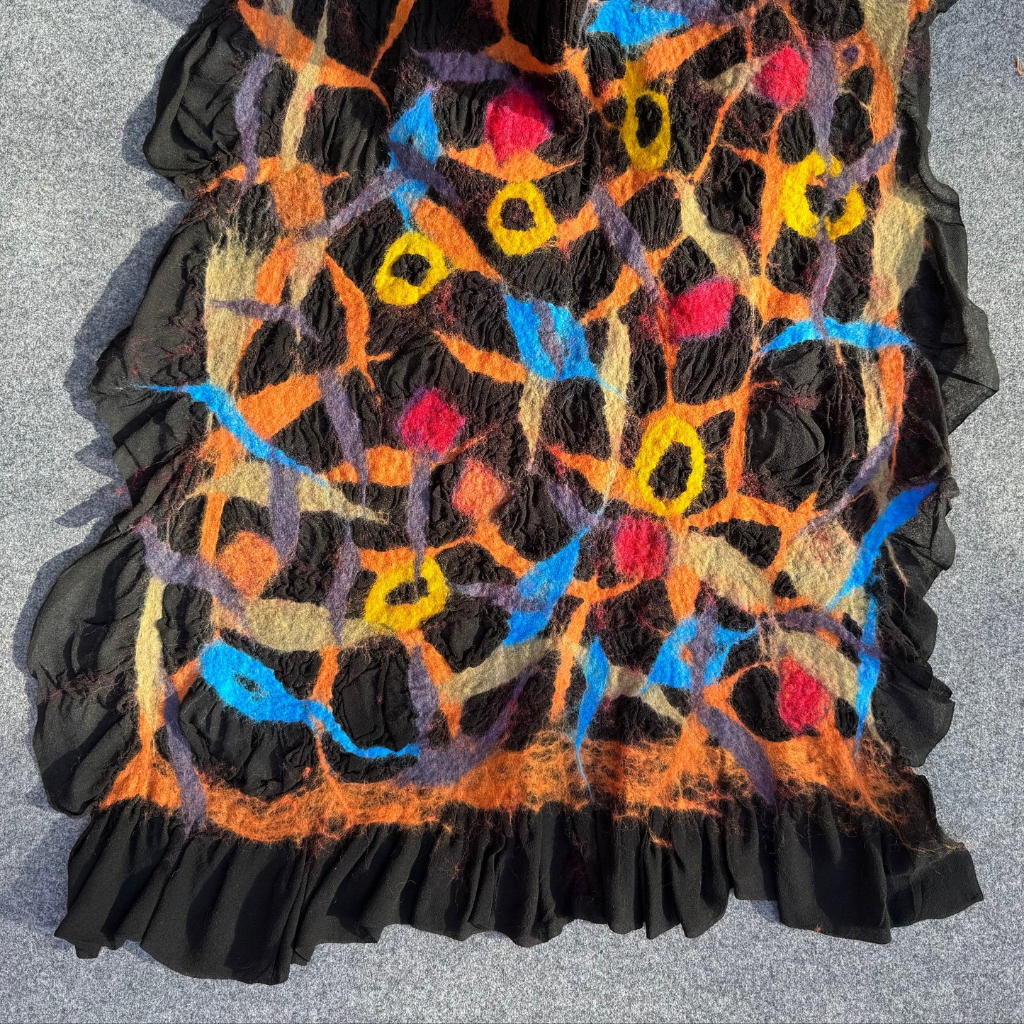 Unique merino wool scarf