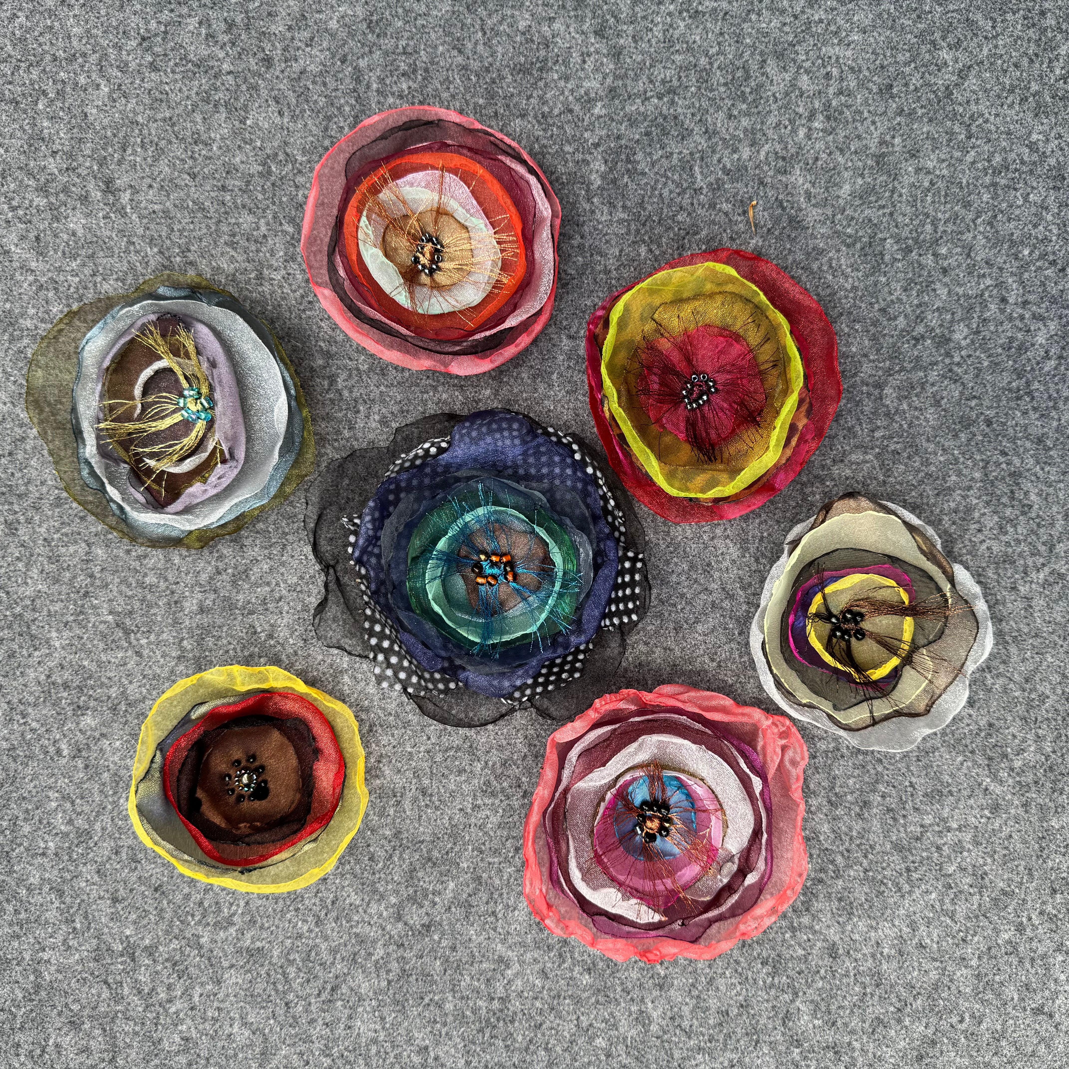 Ausrine Flower Pins – Turtle Ridge Gallery