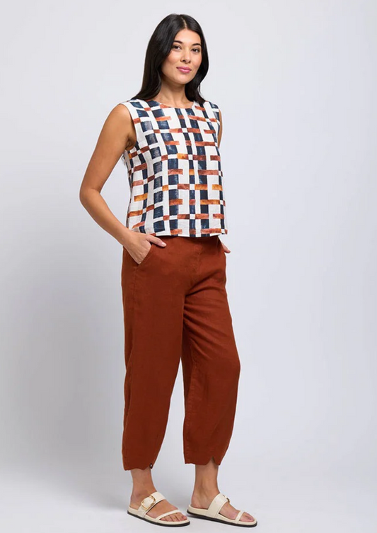 FOIL Festival pant, rust