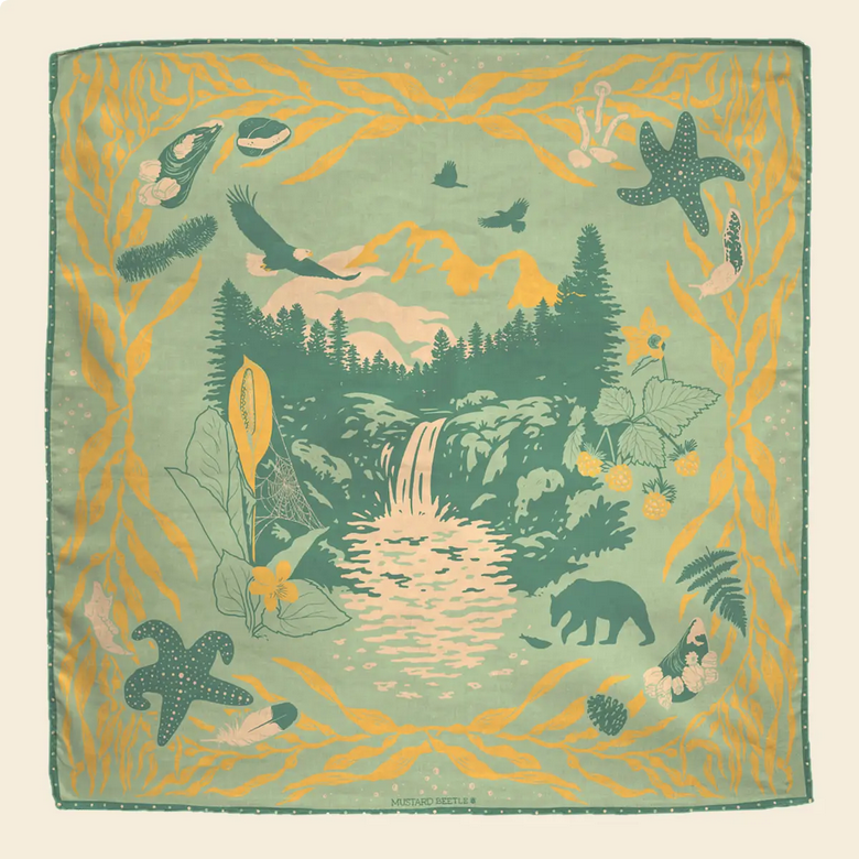 Mustard Bee Bandana