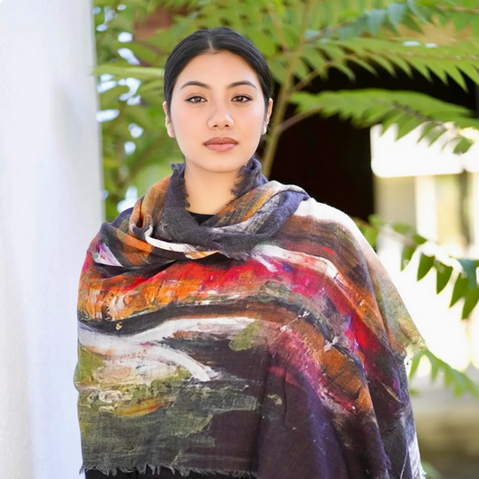 Natural Fiber Shawls