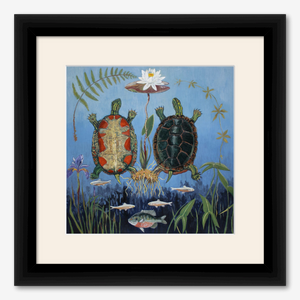 Reproduction print "Twin Paths"