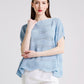 Short Sleeve Wave Knit Sweater