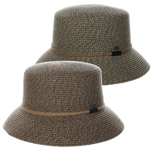 Scala Straw Bucket Hat- Beauvir