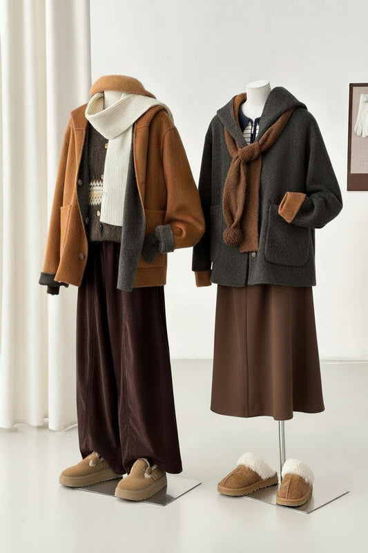 Milo Reversible Hooded Wool Jacket