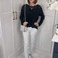 Cheryl Ribbed Linen Blend Sweater