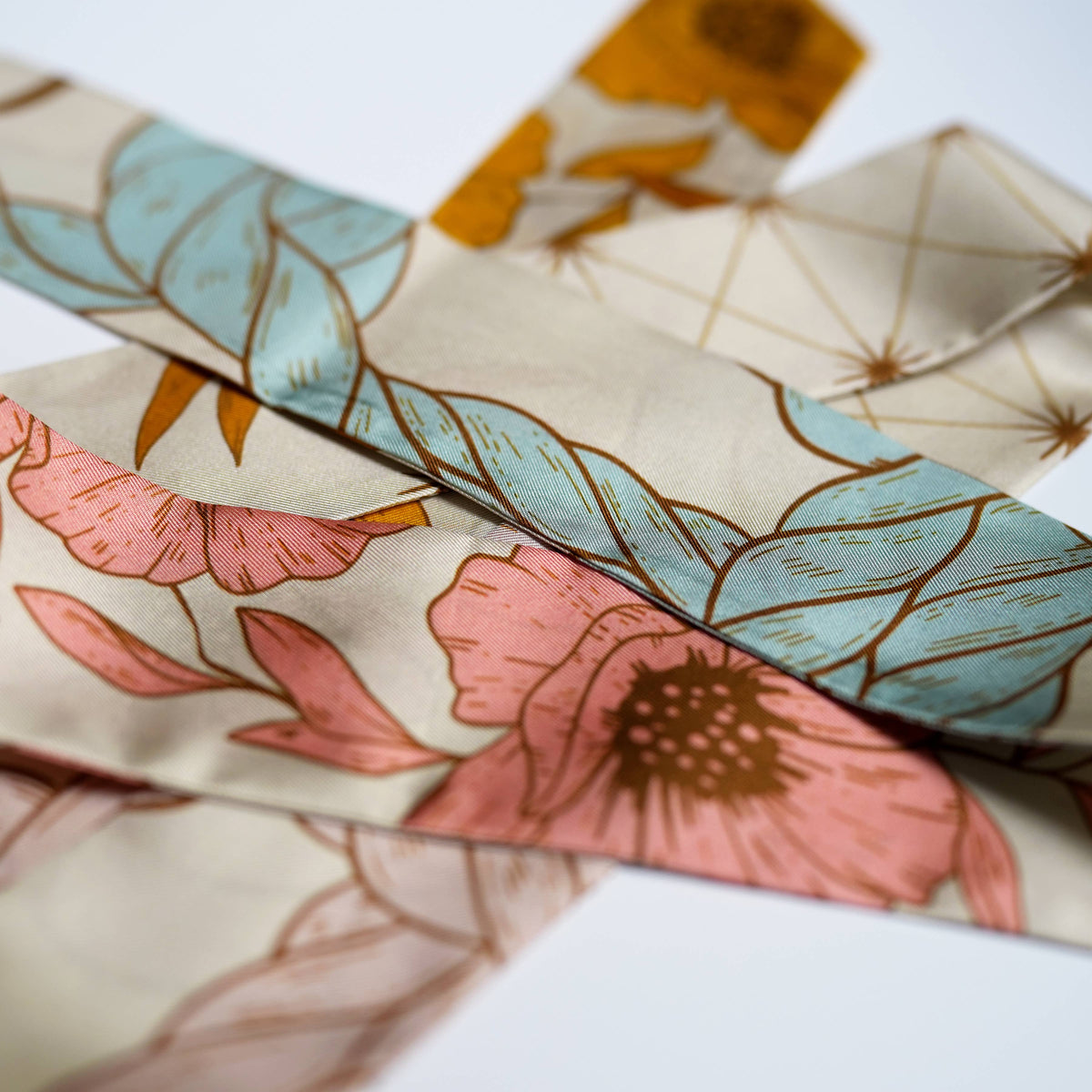 SKINNY SILK SCARF - Prairie Dawn