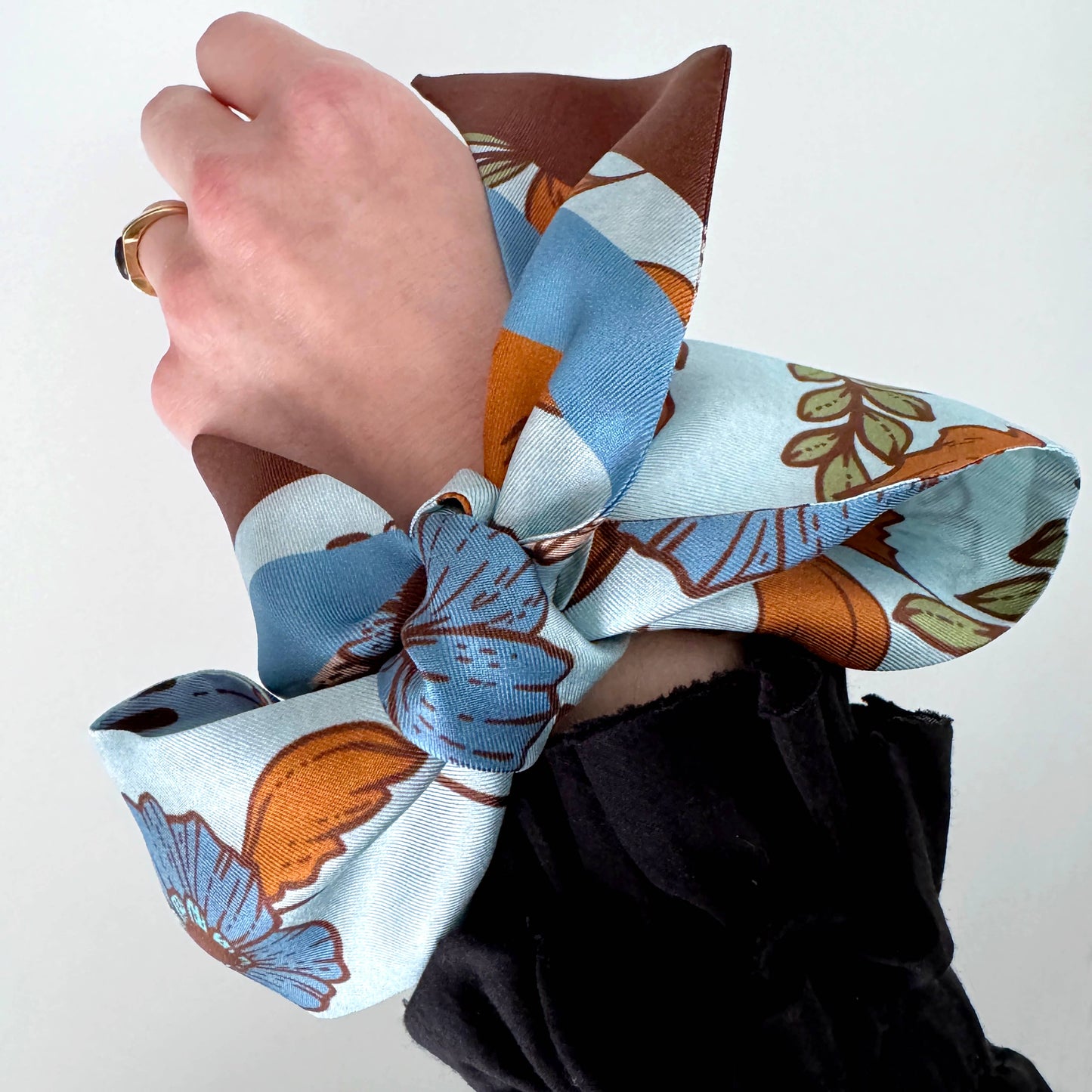 SKINNY SILK SCARF | Bluewood Blooms