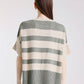 Mare Striped High/Low Sweater