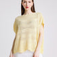 Short Sleeve Wave Knit Sweater